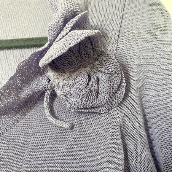 Moschino Flare Sleeve Scoop Neck Knit Sweater Top - Picture 10 of 10